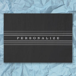 Ihr benutzerdefinierter Text und moderne Streifen  Seidenpapier