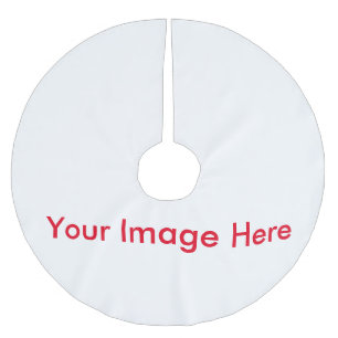 Ihr benutzerdefiniertes Bild Polyester Weihnachtsbaumdecke