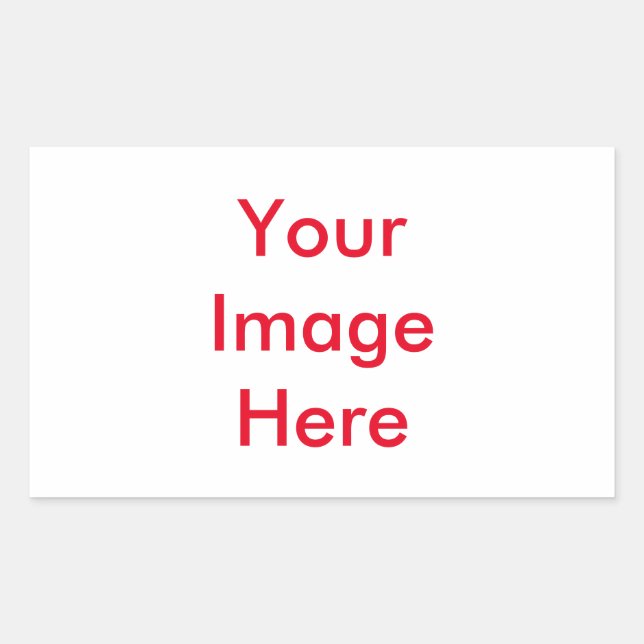 Ihr benutzerdefiniertes Bild Rechteckiger Aufkleber (Vorderseite)