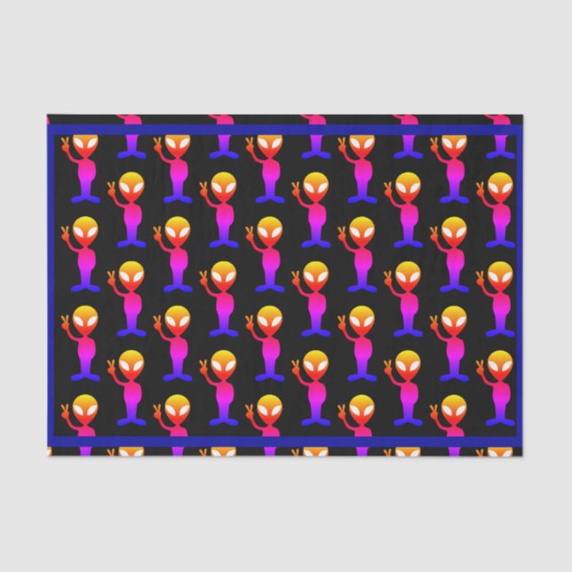 Ihr benutzerdefiniertes Farbzeichen SciFi Rainbow  Seidenpapier (Vorderseite)