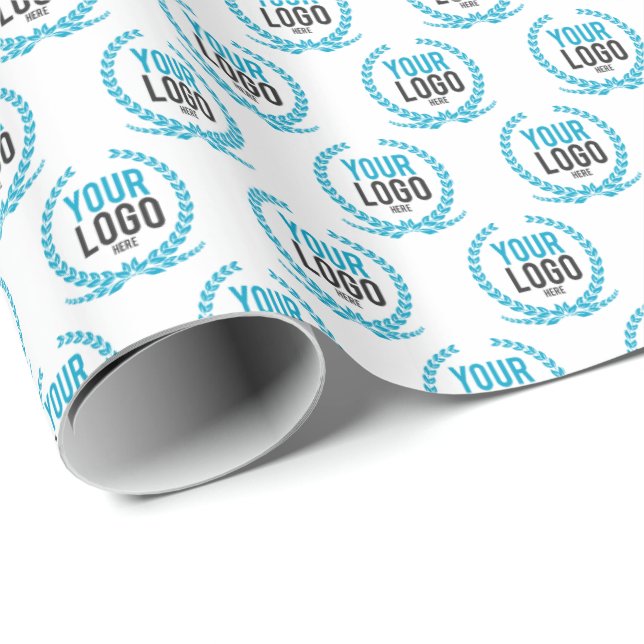 Ihr benutzerdefiniertes Logo | Bild ganz Gemustert Geschenkpapier (Rolleneckpunkt)