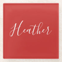 Ihr benutzerdefiniertes weißes Skript in Rot