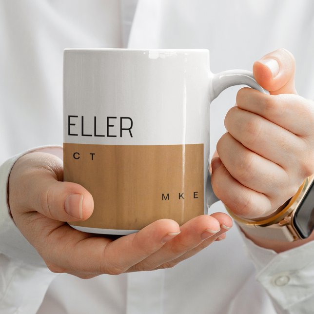 ihr beruflicher (Architekt) Halbholz Kaffeetasse (Von Creator hochgeladen)