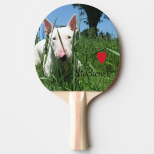 Ihr bester Freund auf einem Klingeln Pong Paddel Tischtennis Schläger