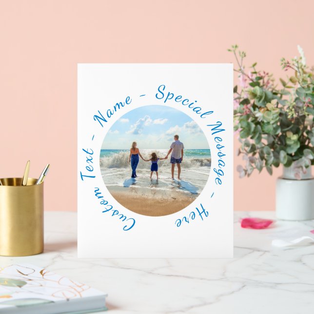 Ihr bevorzugtes Foto und Personalisierter benutzer Acrylschild (Hochzeit)