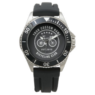 Ihr Bike Club Familie oder Ortsname Schwarz Armbanduhr