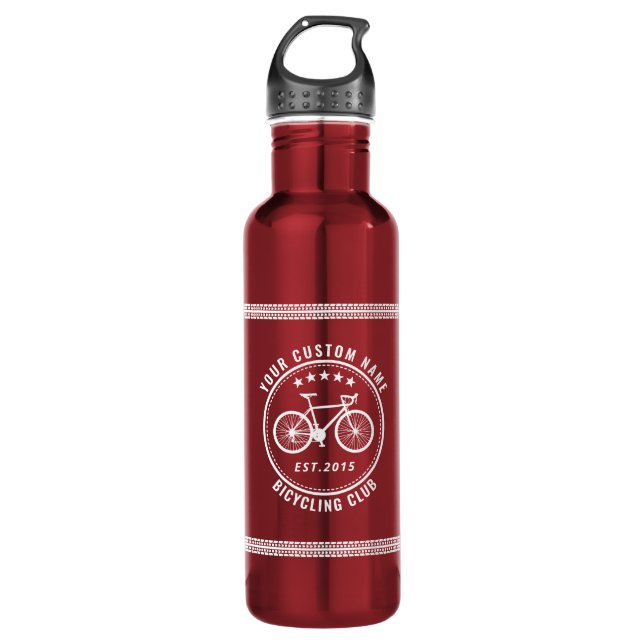 Ihr Bike Club oder Ihr Ortsname Benutzerdefiniert  Edelstahlflasche (Vorderseite)