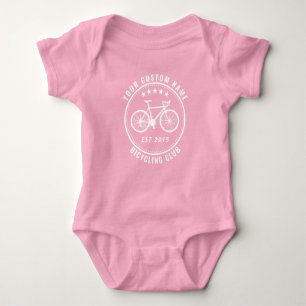 Ihr Bikeklub oder Ortsname Benutzerdefinierter Ros Baby Strampler
