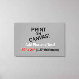 Ihr Bild auf Leinwand - 36" x 24" (1,5" Dicke)