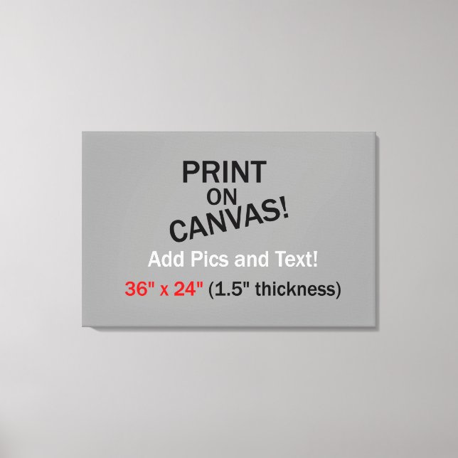 Ihr Bild auf Leinwand - 36" x 24" (1,5" Dicke) (Vorderseite)