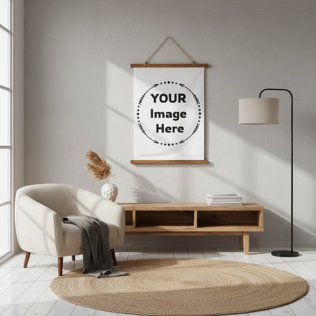 Ihr Bild hier benutzerdefiniertes Band Wandteppich Mit Holzrahmen (Your Image Here Custom Tapestry)