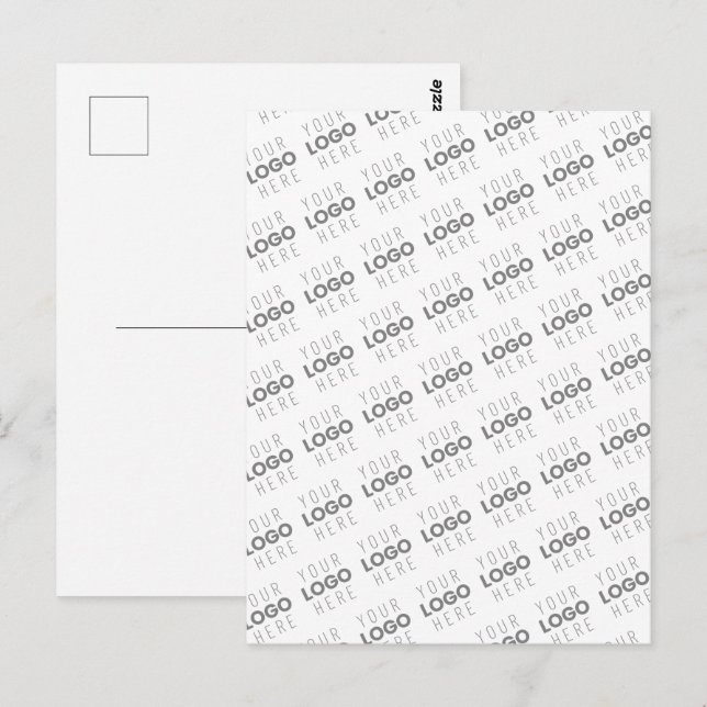 Ihr Bild/Logo wird automatisch beleuchtet + Muster Postkarte (Vorne/Hinten)