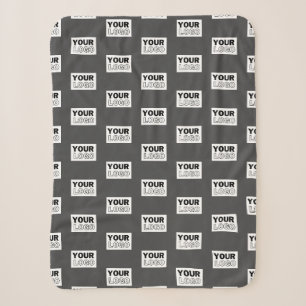 Ihr Bilddesign oder Firmenlogo gekachelt   Grau Sherpadecke