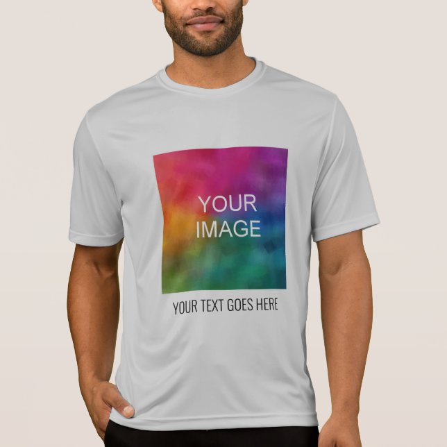 Ihr Bildtext hier MensAcwear Sport Grau T-Shirt (Vorderseite)