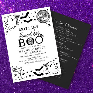 Ihr Boo Halloween Bachelorette Weekend gefunden Einladung