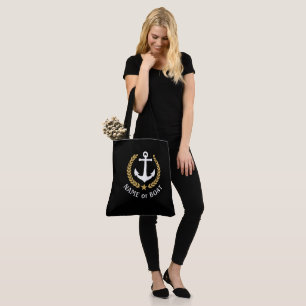 Ihr Boot Name Anchor Gold Laurel Star Große schwa