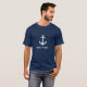 Ihr Bootname Ankerblau T-Shirt (Vorne ganz)