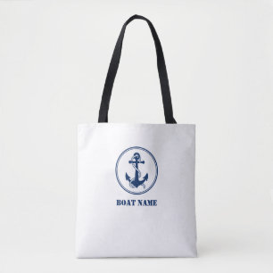 Ihr Bootname Tasche Rope & Anchor
