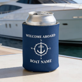 Ihr Bootname Willkommen an Bord des Compass Anker  Dosenkühler