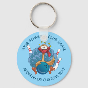 Ihr Bowling Club Name Eigentümer der Wildtürkei Schlüsselanhänger