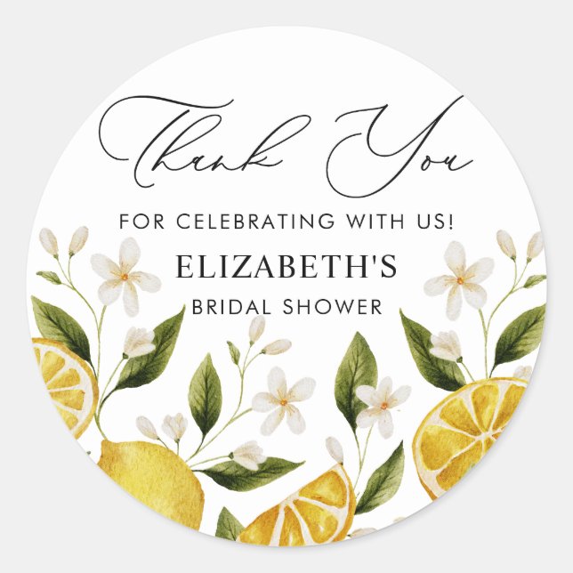 Ihr Brautparty aus gelbem Zitrusfrüchte Runder Aufkleber (Vorderseite)