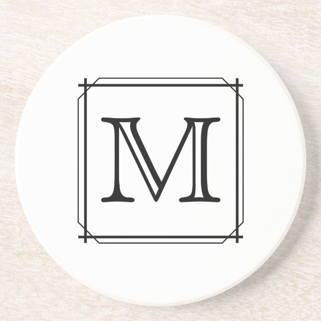 Ihr Brief. Kundenspezifisches Monogramm. Getränkeuntersetzer (Vorne)