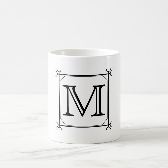 Ihr Brief. Kundenspezifisches Monogramm. Tasse (Mittel)