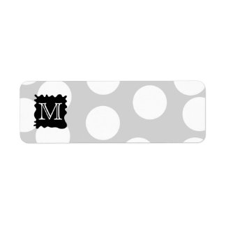 Ihr Brief, Monogramm. Punkte mit schwarzem Platsch