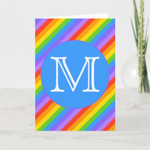Ihr Brief, Regenbogen Stripes Monogramm