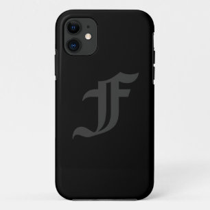 Ihr Buchstabe-männlicher grauer und schwarzer Case-Mate iPhone Hülle