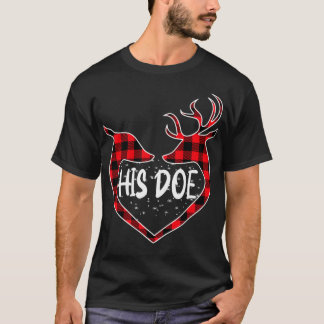 Ihr Buck Seine Dose Rentier Xmas Pajamas Matching T-Shirt