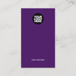 Ihr Business-Logo Lila Ohrensichtkarte Visitenkarte
