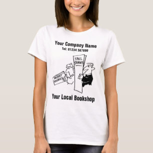 Ihr Cartoon für den lokalen Bookshop zum Personali T-Shirt