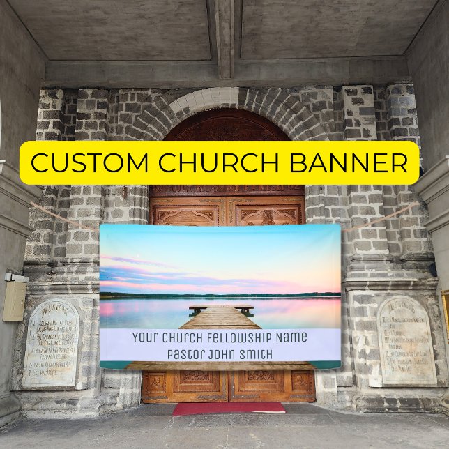 Ihr Church Fellowship Lake Dock Sky Banner (Your Church Fellowship Lake Dock Sky Banner)