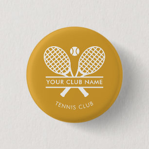 Ihr Club Name Rasen Tennis Racket Icons Team Swag Button