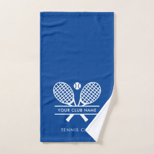 Ihr Club Name Rasentennis Team Blau Benutzerdefini Handtuch