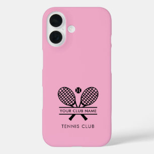 Ihr Club Name Tennisteam Pink Custom iPhone 16 Hülle