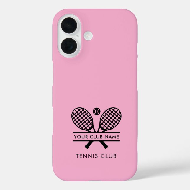 Ihr Club Name Tennisteam Pink Custom Case-Mate iPhone Hülle (Rückseite)