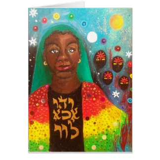 Ihr Coat von vielen Farben Notecard