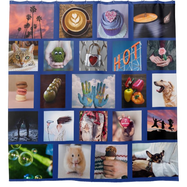 IHR Collagenschablonen-Duschvorhang der FOTOS Duschvorhang (Vorderseite)