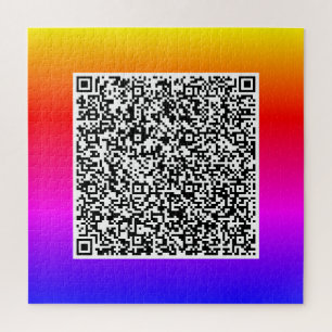 Ihr Color QR Code Scan Info Funny Puzzle Beispiel