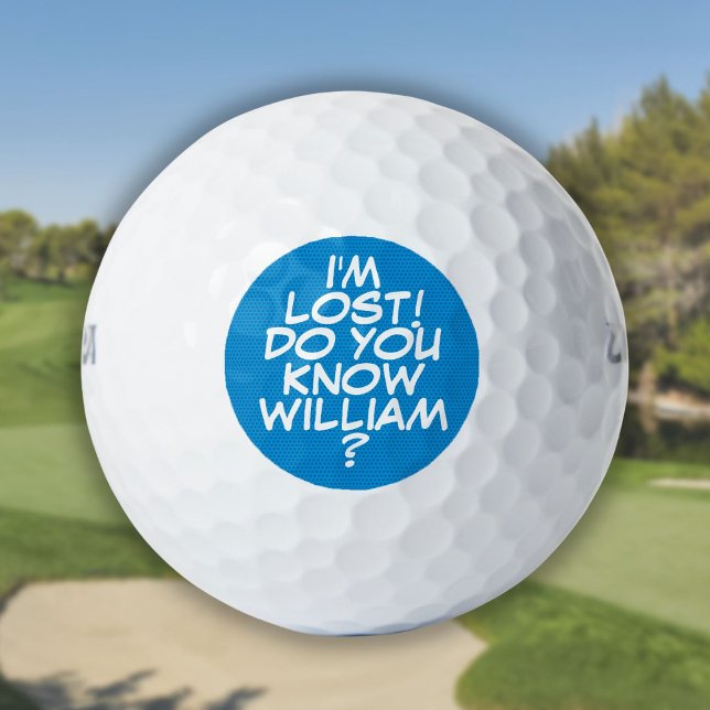 Ihr Comic für den Nachrichtenspass Golfball (Your Message Fun Retro Comic Book Golf Balls)