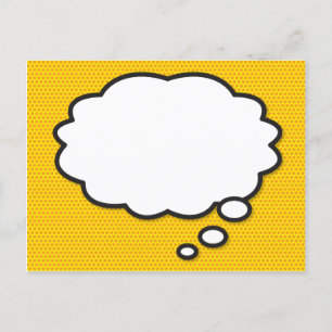 Ihr Comic für Werbebotschaften - Buchen Sie jetzt  Ankündigungspostkarte