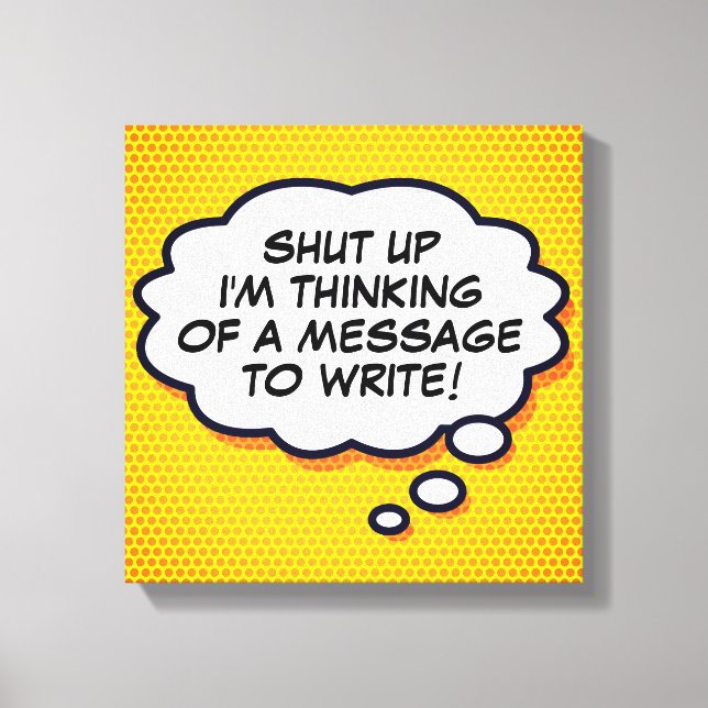 Ihr Comic für Werbebotschaften - Buchen Sie jetzt  Leinwanddruck (Vorderseite)