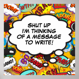 Ihr Comic für Werbebotschaften - Buchen Sie jetzt  Poster