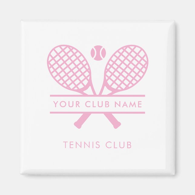Ihr Country Club Name Tennisteam Farbe Magnet (Vorne)