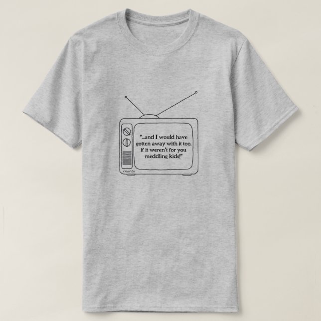 Ihr denkt an Kinder - Ein MisterP-Shirt T-Shirt (Design vorne)