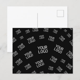 Ihr Design, Foto oder Firmenlogo zufällig gekachel Postkarte