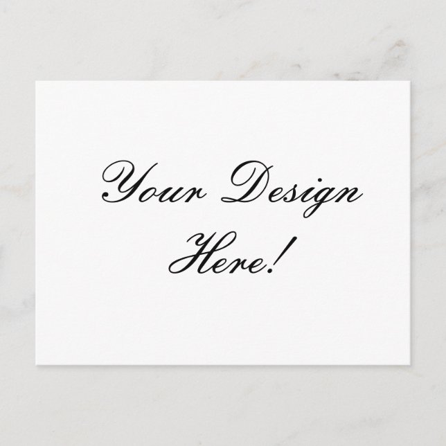 Ihr Design hier! Custom Wedding Announcement Card Ankündigungspostkarte (Vorderseite)