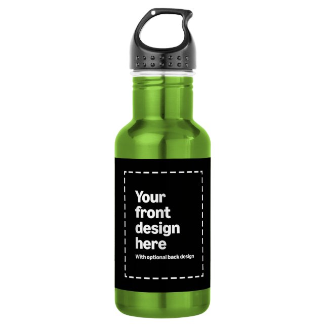 Ihr Design hier Edelstahlflasche (Vorderseite)
